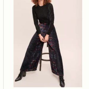 Kachel Burnout-Velvet Trousers by Anthropologie